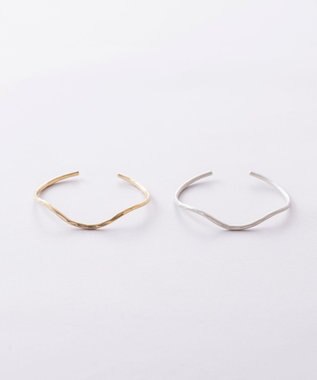 Pisceans ウェイビーラインバングル マットゴールド