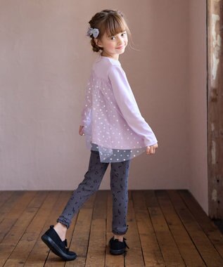 ANY KIDS テレコレギンス チャコール音符