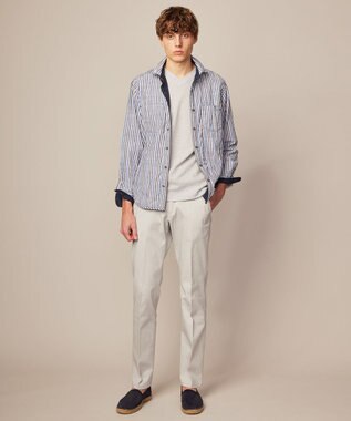 JOSEPH ABBOUD 【キングサイズ・2WAY】リバーシブル シャツ ネイビー系