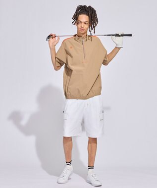 PW CIRCULUS 【MEN】ワイドハーフパンツ ゴルフ ホワイト系