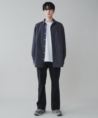 WEGO イージーケアブロードBIGシャツ ダークグレー