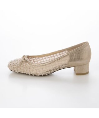 Riz raffinee <Riz raffinee>スクエアトゥリボンパンプス ベージュ