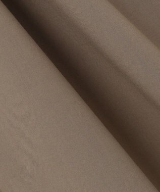 自由区 L 【洗える】ストレッチタイプライターシャツ ワンピース ブラウン系