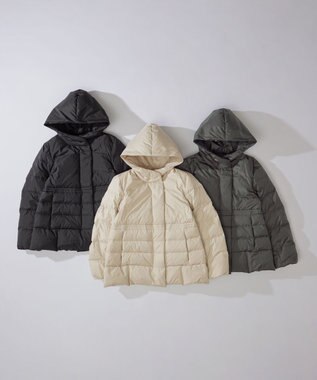 組曲 【洗える】パフィダウンジャケット アイボリー系