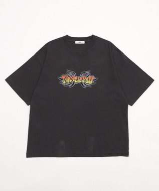 WEGO 【ユニセックス着用ITEM/MLサイズ展開】コンパクトフィットピグメントグラフィックT（SS） スミクロ