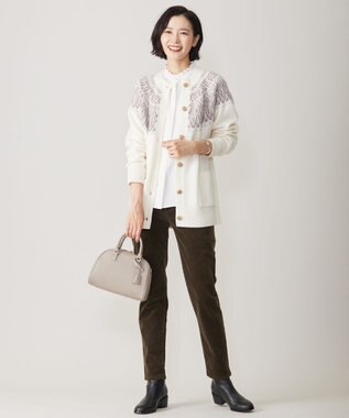 J.PRESS LADIES 【2way】ボストン ミニ バッグ ベージュ系