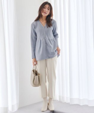 Tiaclasse 【洗える】テーパードパンツ アイボリー