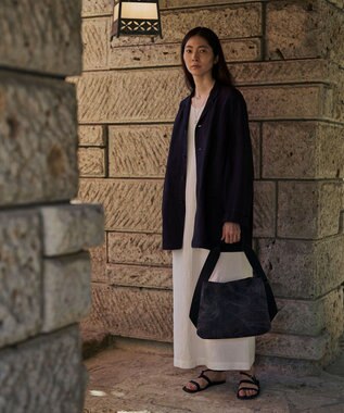 MIYABIYA LAQUOH マーブル墨流し ワンショルダーS カーキ