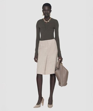 JOSEPH シアークレープ　ロングスリーブニット Palm Leaf