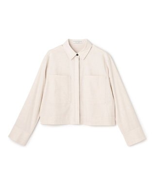 BEIGE， APOPHY / ステッチディテールショートシャツジャケット OatMeal