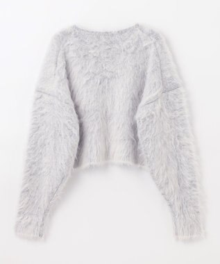 NAVE 【Nave】モヘアシャギーニットトップス ライトグレー系