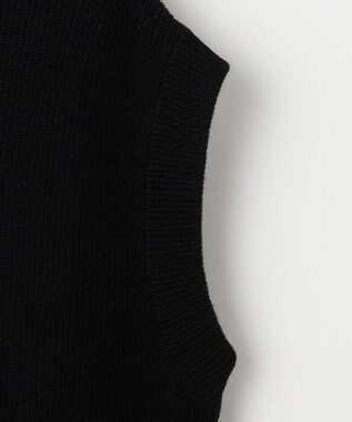 23区 【SLOW/一部店舗限定】ニットトータル スリーブレス ワンピース ブラック系