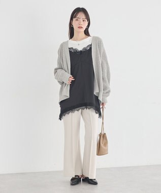 earth music&ecology アゼトッパーカーディガン Gray