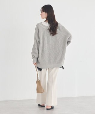 earth music&ecology アゼトッパーカーディガン Gray