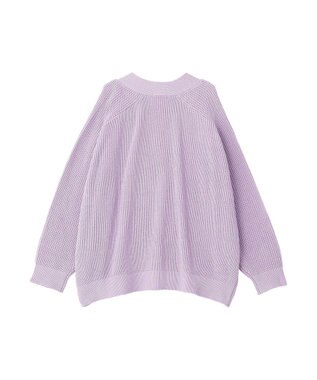 earth music&ecology アゼトッパーカーディガン Lilac