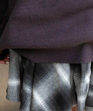 WEGO 【2025年秋冬新作】2WAYグラフィックワンショルBIGニット 柄4