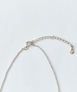 Phoebe 2wayクロスメタルパールブローチネックレス　シルバー シルバー