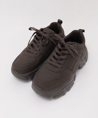 WEGO 厚底ボリュームダッドスニーカー ブラウン