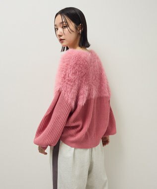 Green Parks ・Ｐｅｔｉｔ　Ｆｌｅｕｒ　シャギーキリカエニット Pink