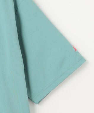 SHARE PARK MENS 【UVカット・吸水速乾・ストレッチ・軽量 】バックプリントポケットTシャツ（L・XLサイズ） サックスブルー系