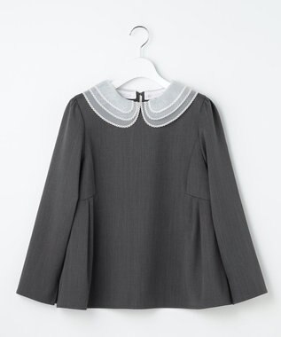 Feroux 【先行予約】2WAYレースカラー美シルエット セットアップ グレー系