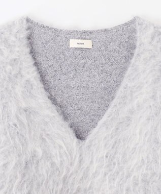 NAVE 【Nave】モヘアシャギーニットトップス ライトグレー系