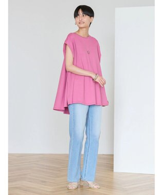 AMERICAN HOLIC 接触冷感フレンチスリーブカットチュニック Pink