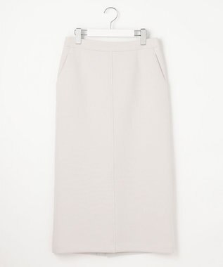 J.PRESS LADIES 【洗える】ダンボールジャージー ナロー スカート ライトベージュ系