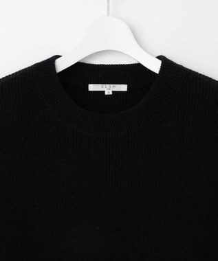 23区 【SLOW/一部店舗限定】ニットトータル スリーブレス ワンピース ブラック系