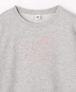 ANY KIDS 袖リボン トレーナー グレー