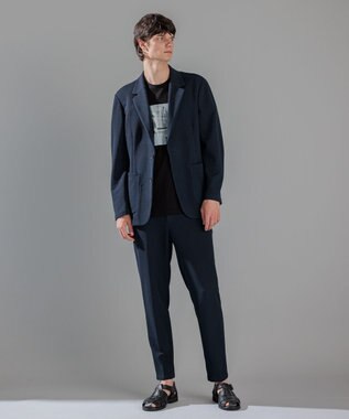 JOSEPH HOMME ソフトタックジャージー　ジャケット ネイビー系