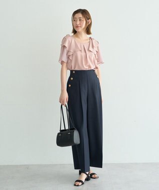 YECCA VECCA リボンスリーブブラウス Pink
