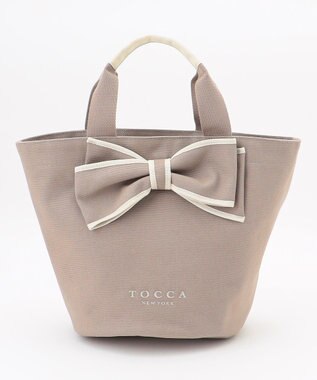TOCCA RIBBON KNOT CANVASTOTE キャンバストート ベージュ系