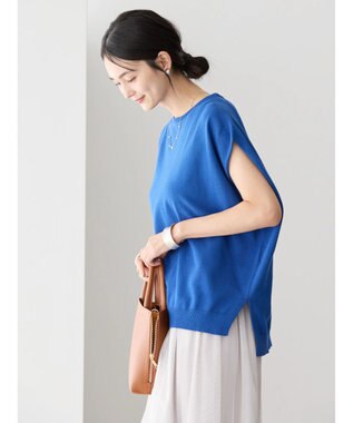 AMERICAN HOLIC ノースリーブニットプルオーバー Blue