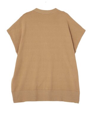 AMERICAN HOLIC 【先行予約】【WEB限定】フレンチスリーブVネックニットカーディガン Camel
