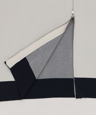 WEGO 【ユニセックス着用ITEM】ライントラックニットジャケット ホワイト