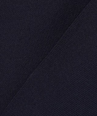 UNFILO L BEAUTY FORM KNIT パールボタン カーディガン ネイビー