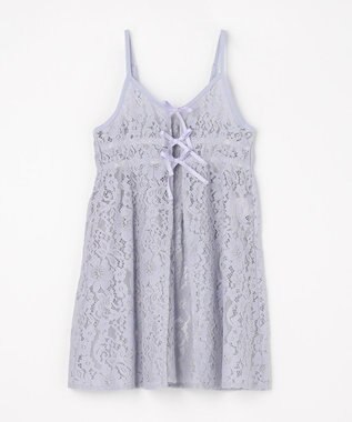 ANY KIDS 【2点セット】Tシャツ×レース キャミソールチュニック ホワイト