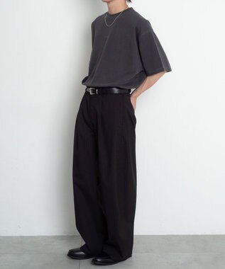 WEGO 【機能T】アクセ付きフォトグラフィックT（SS） ブラックその他
