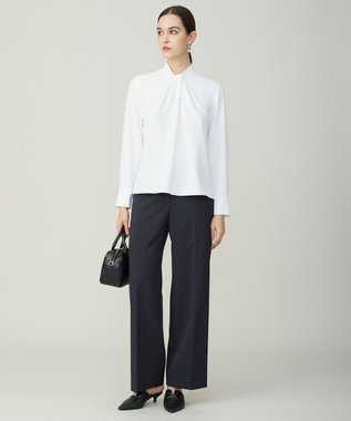 ICB L 【先行予約】 ハイツイストダブルクロス ワイドパンツ ネイビー