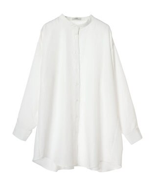 earth music&ecology バックデザインシャツ Off White