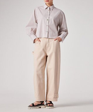 Paul Smith ラッキーチャームボタン ストライプ シャツ ライトピンク