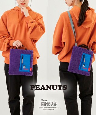 ROOTOTE 8274【スヌーピー】IP.サコッシュ.ボア.ピーナッツ-7V 04：パープル