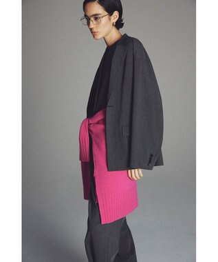 uncrave TRツイル ジレブラウス チャコール