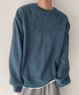 WEGO フェイクスウェードロゴプルオーバー ダークグリーン