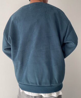 WEGO フェイクスウェードロゴプルオーバー ダークグリーン