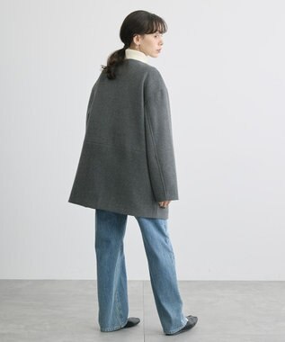 AMERICAN HOLIC リサイクル中空糸ノーカラーコート Gray Mixture