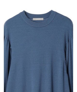 Green Parks armonia. 袖ボリュームニットワンピース Blue