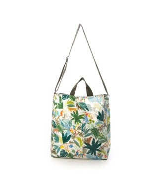 UNBILLION カシュカシュ cachecache / PVC加工プリント2wayトートバッグ アイボリー