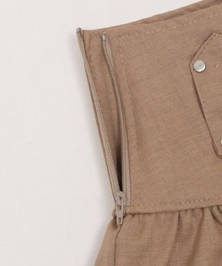 WEGO スターベルト付きティアードスカパン ベージュ